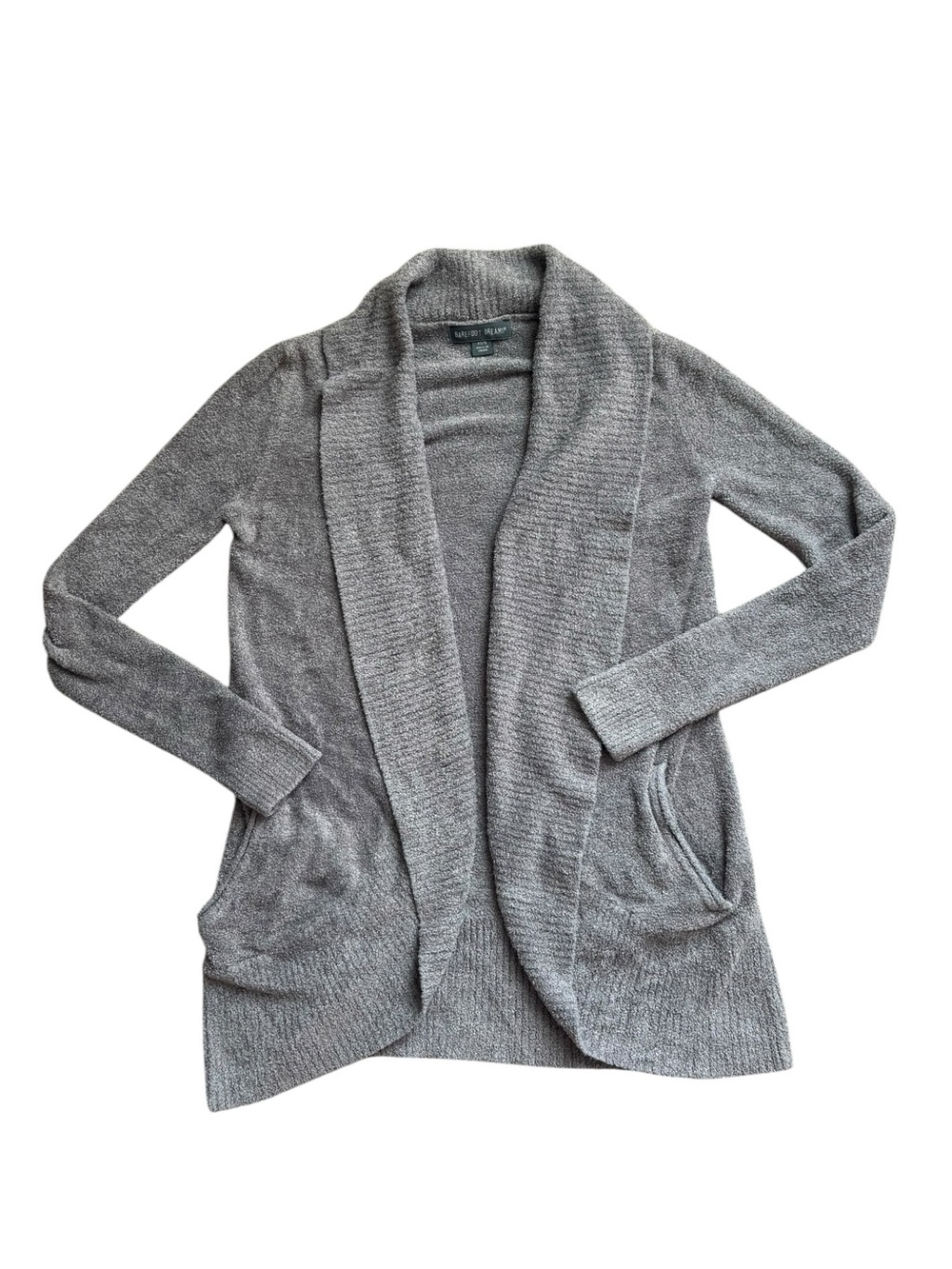 Barefoot Dreams Lounge Grey Cardigan Sweater Women size xs/small